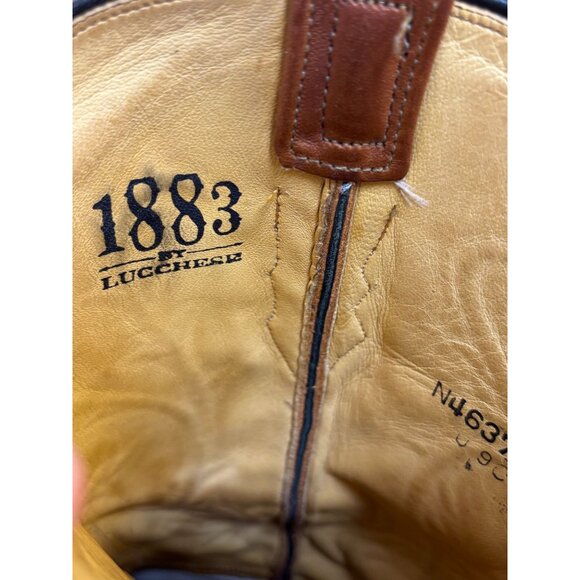 Lucchese Brown Leather Western Boots Size 7.5 - Picture 7 of 9